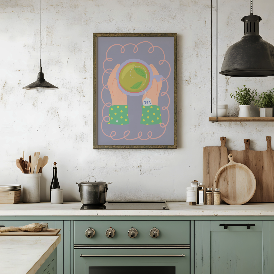 Tea Time Serenity – Cosy & Relaxing Wall Art Print