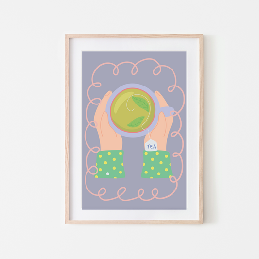 Tea Time Serenity – Cosy & Relaxing Wall Art Print
