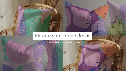 Transform your space with exquisite lilac decorative throw pillows