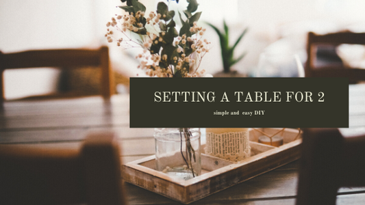 A simple and easy table setting for two