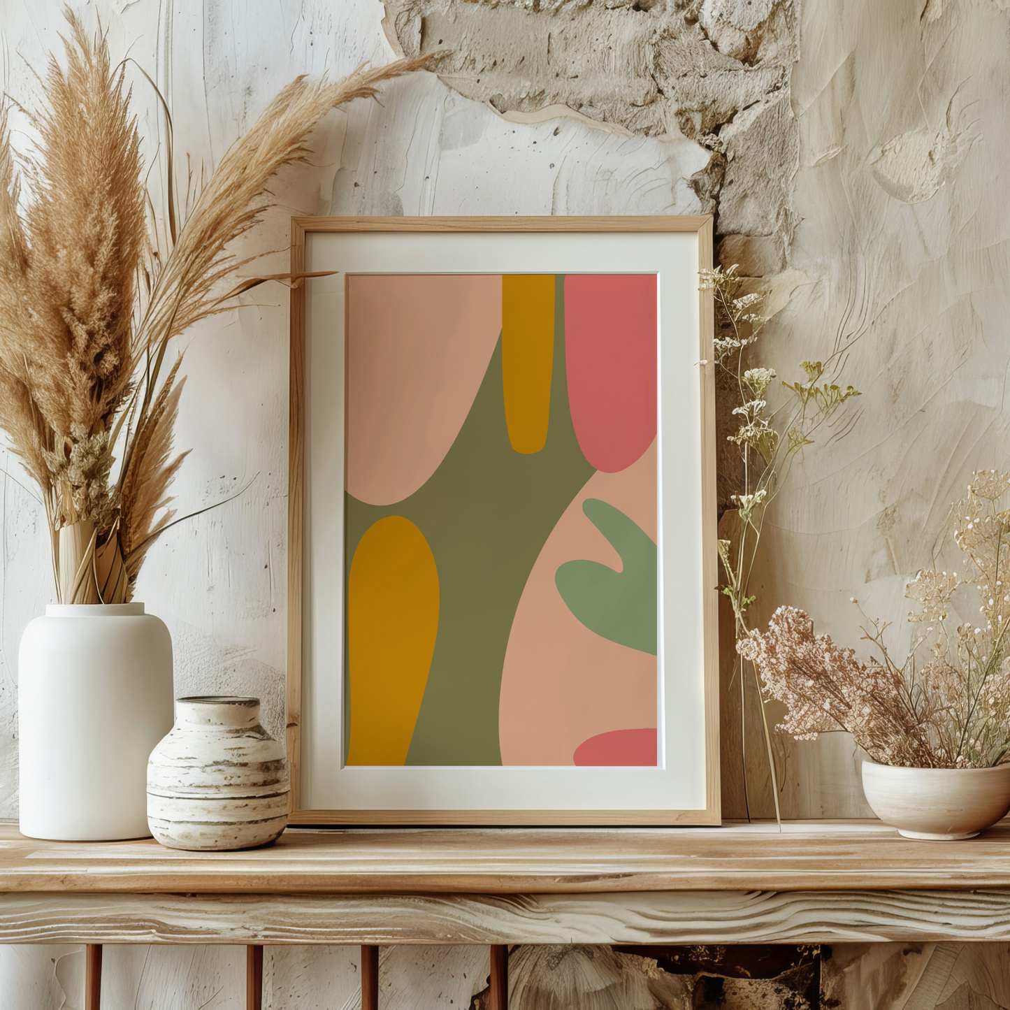 Autumn Harmony Abstract Wall Art Print