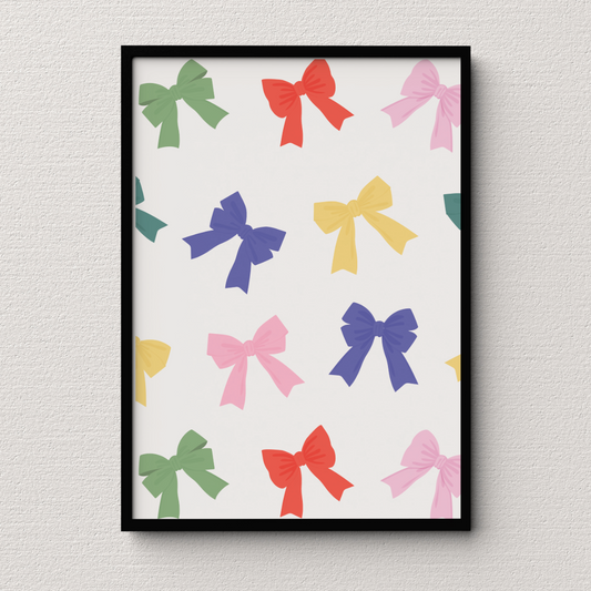 Charming Bow Bliss Wall Art Print