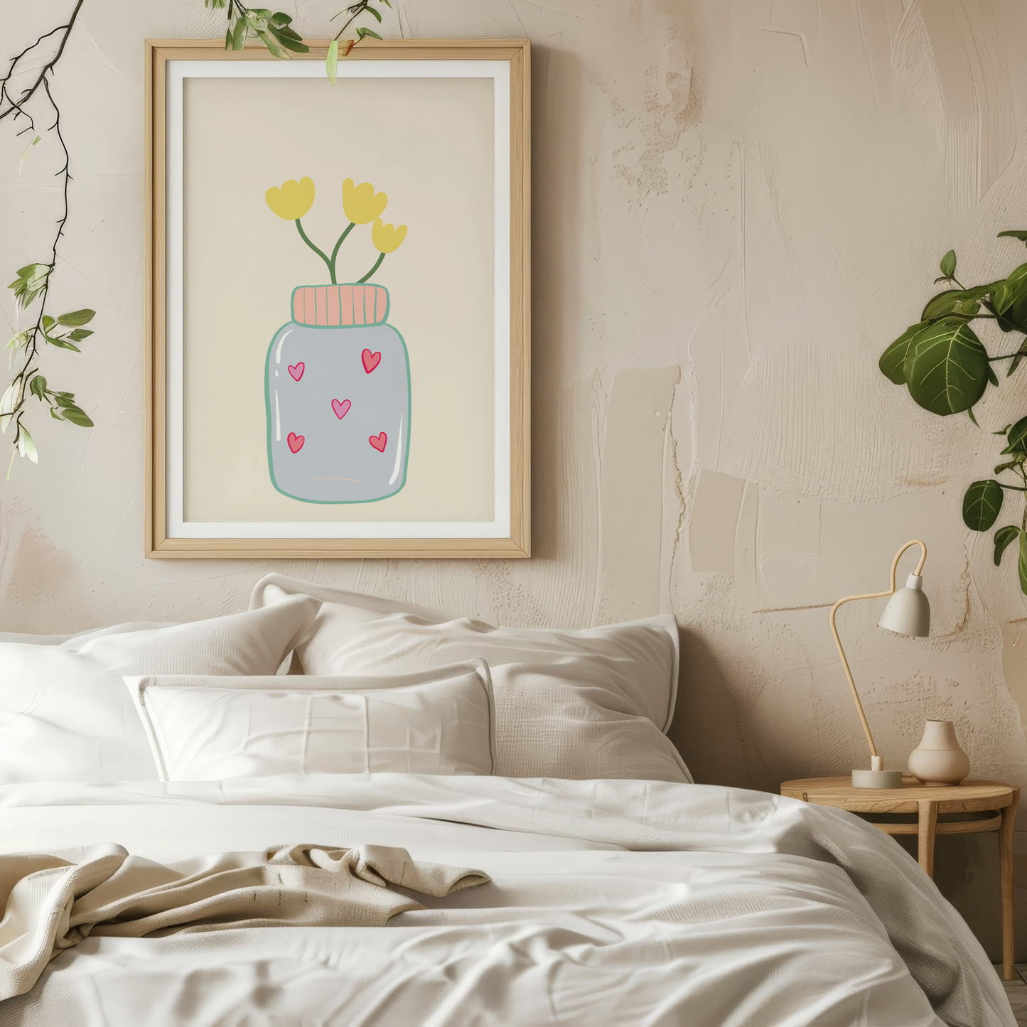 Flower Bud Vase Wall Art Print