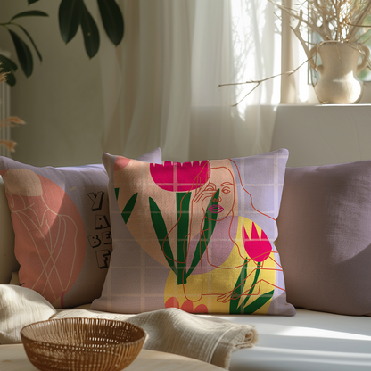 Tulip Reverie Cushion Cover