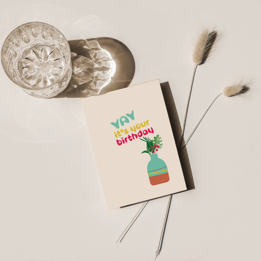 Yay, It’s Your Birthday Greeting Card – Fun and Festive Birthday Stationery