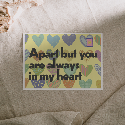 Apart But Always in My Heart Postcard