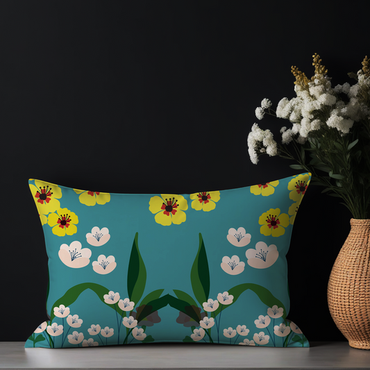 Petite Blossom Rectangle Cushion Cover