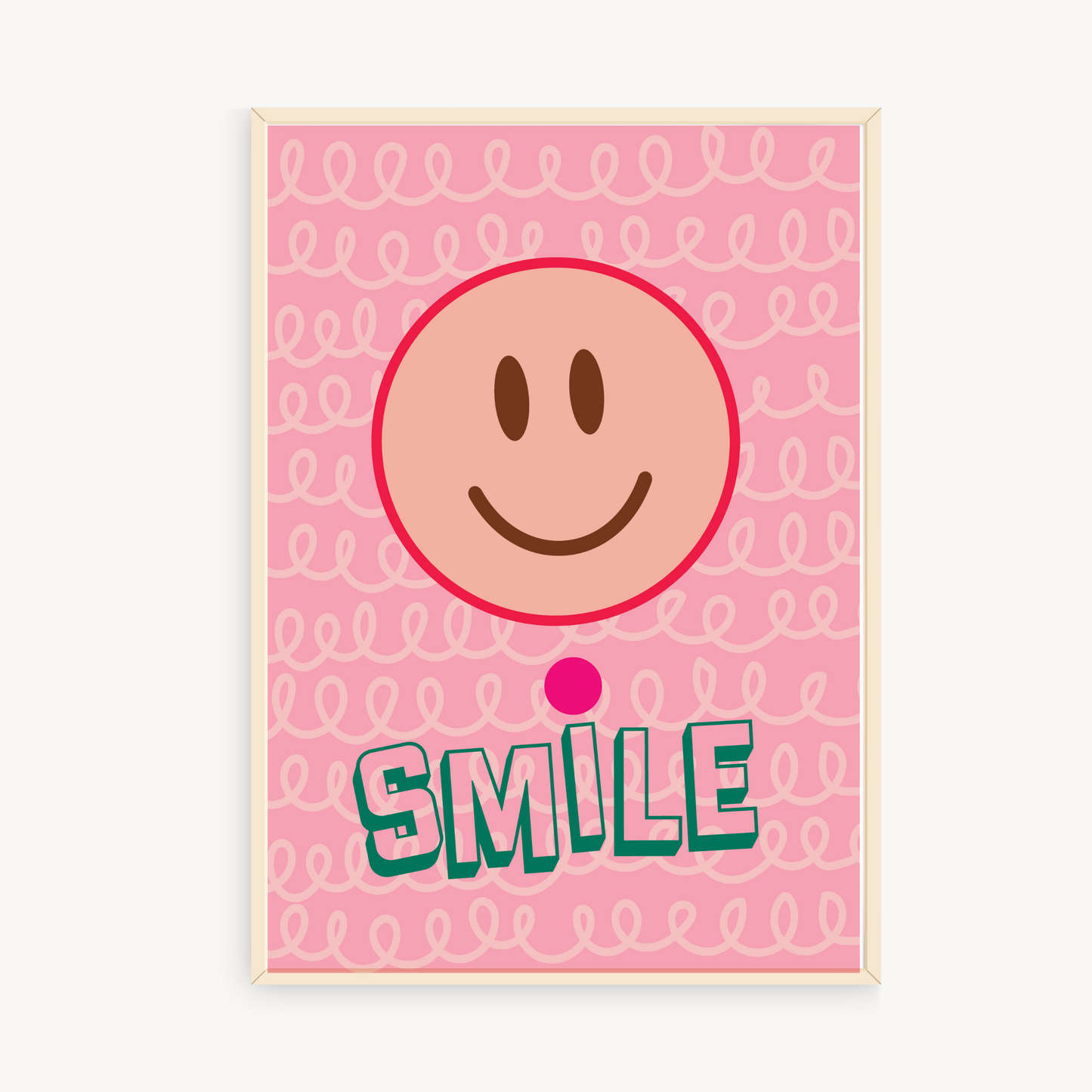 Smile Wall Art Print – Fun & Vibrant Motivational Home Décor