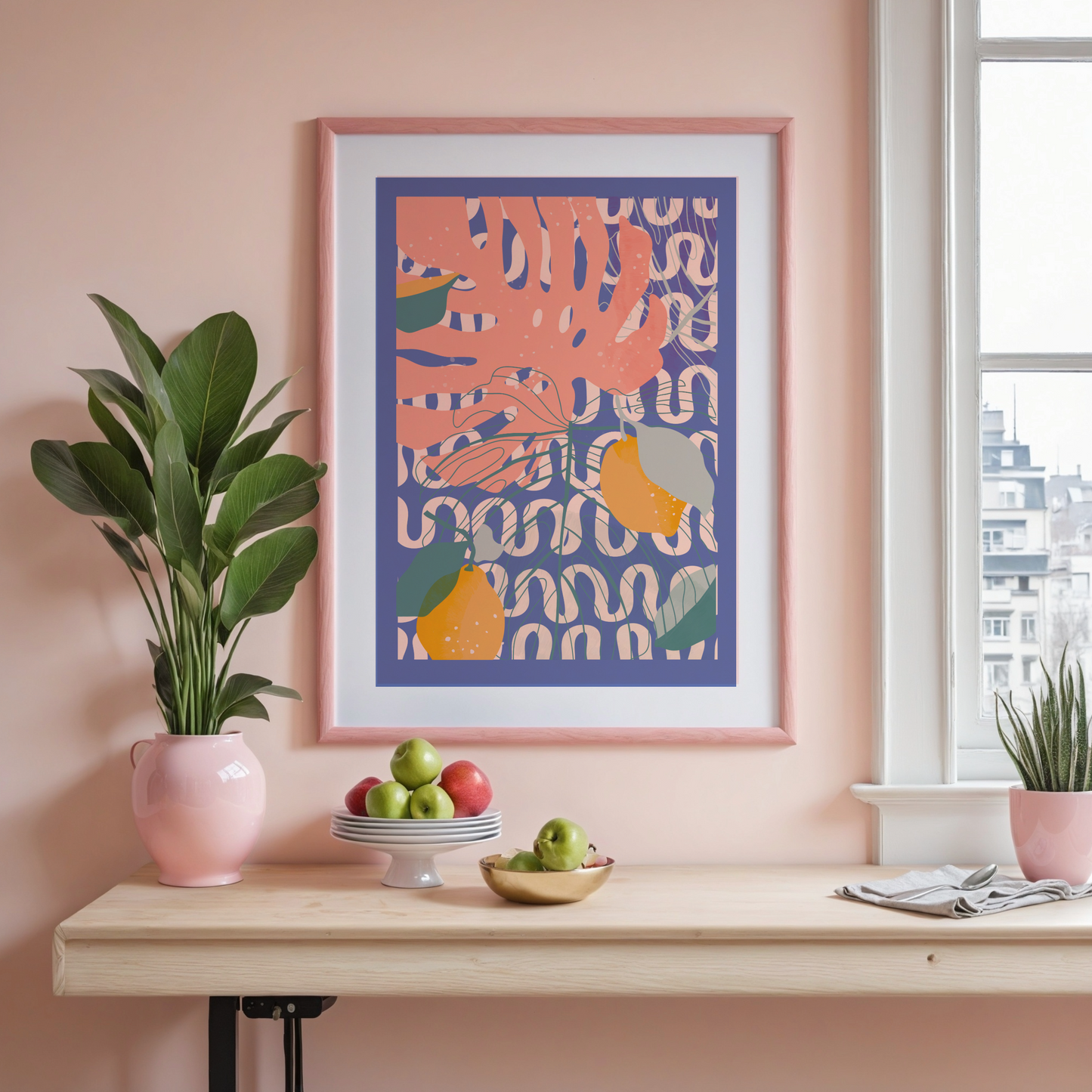 Citrus & Chaos — Botanical Wall Art Print