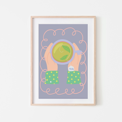 Tea Time Serenity – Cosy & Relaxing Wall Art Print