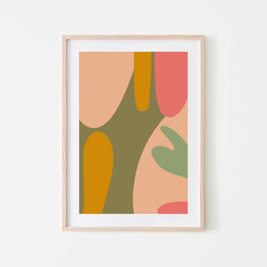 Autumn Harmony Abstract Wall Art Print