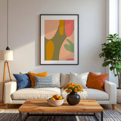 Autumn Harmony Abstract Wall Art Print