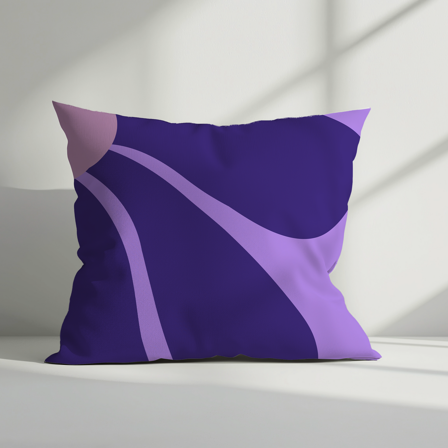 Midnight Bloom" Abstract Cushion Cover