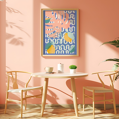 Citrus & Chaos — Botanical Wall Art Print