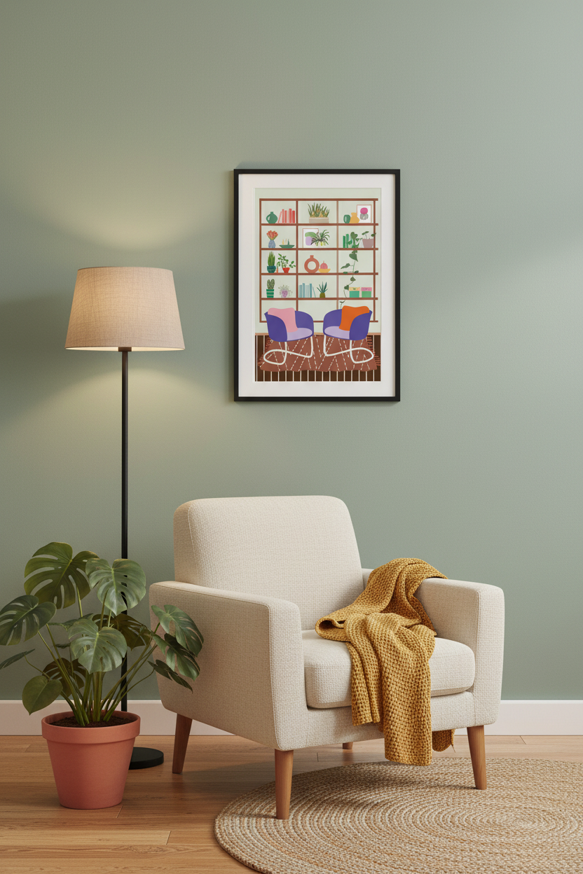 Cosy Reading Nook - Reading Corner Mockup