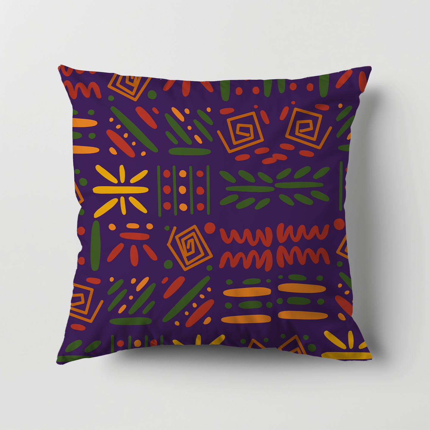 Amethyst Artistry Abstract Cushion Cover