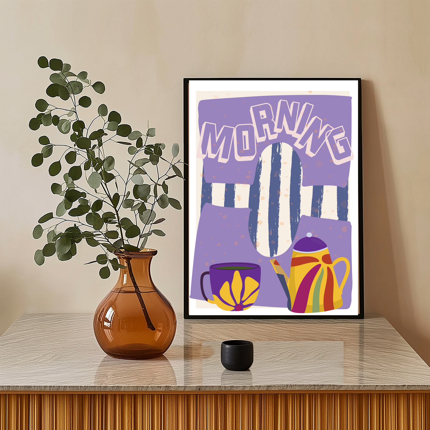 Morning Bliss Abstract Wall Art Print